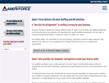 Tablet Screenshot of ameriforce.com
